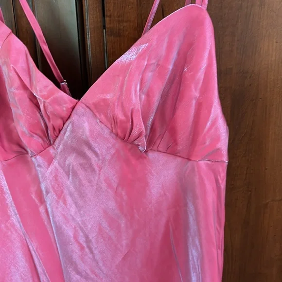 NWT Wild Fable Iridescent Double Strap Maxi Slip Dress - Picture 5 of 11